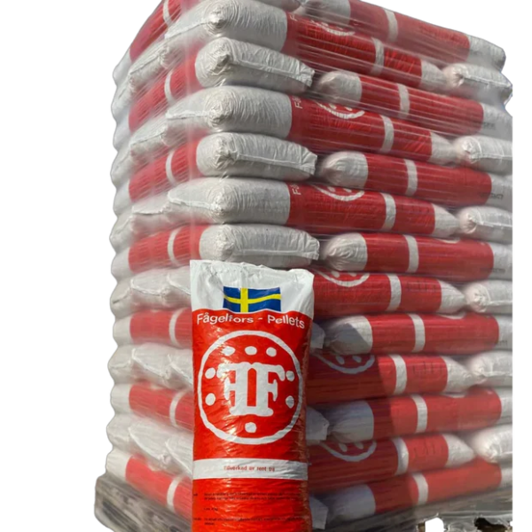 fågelfors træpiller 6mm 1 palle