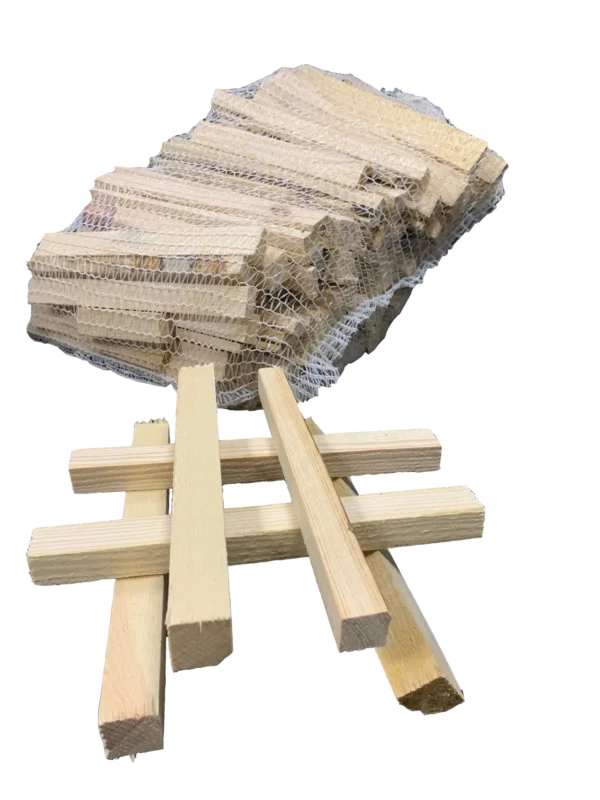 3 sække lange optændingspinde